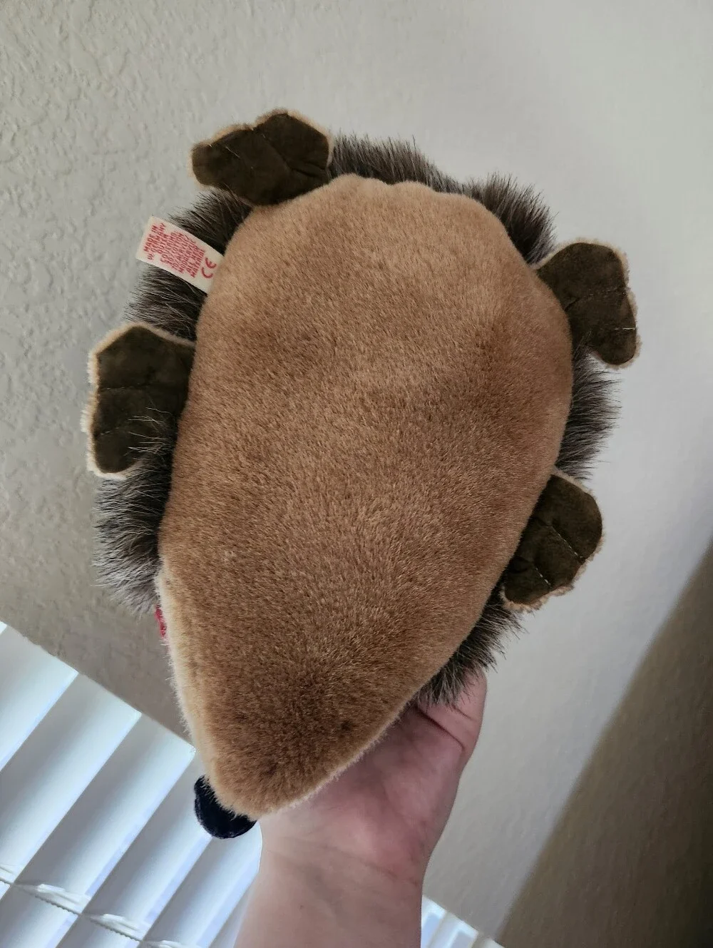 Hermann Teddy Brown Plush Hedgehog Stuffed Animal